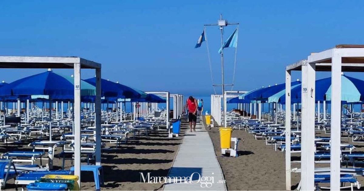 Uno stabilimento balneare a Marina di Grosseto