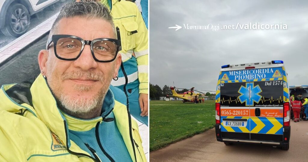 Antonio Tuvé, Tony, coordinatore tecnico della Misericordia di Piombino