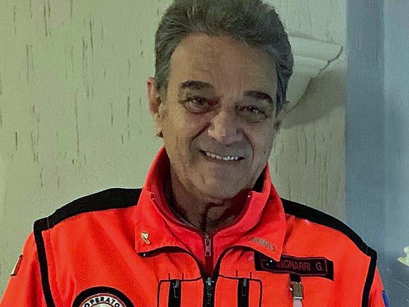 Gianfranco Mignarri con la divisa di Humanitas