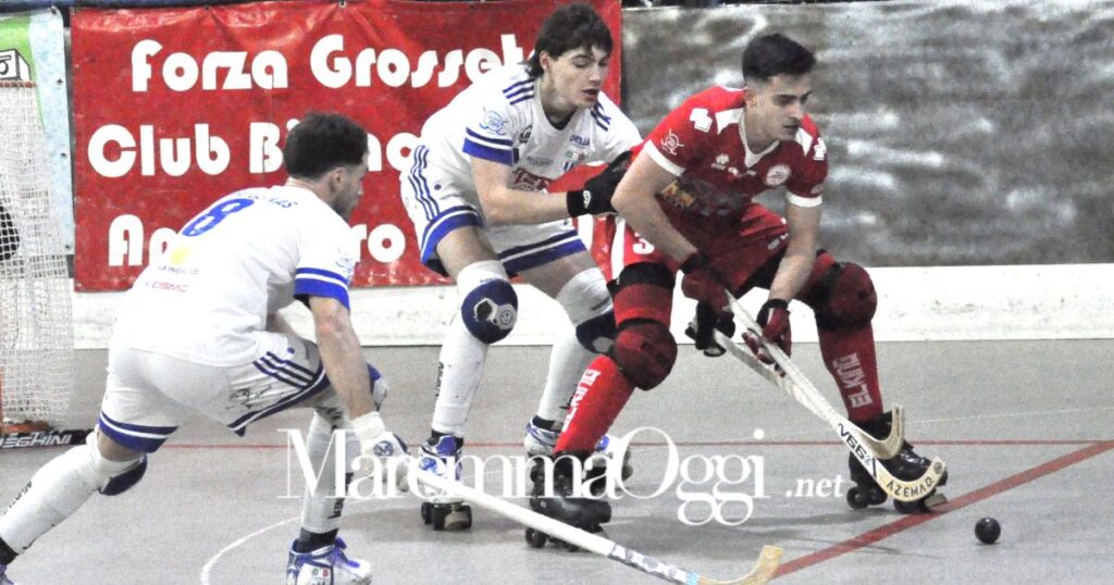 Hockey serie A1, il Cp Grosseto battuto 5-4 dal Valdagno