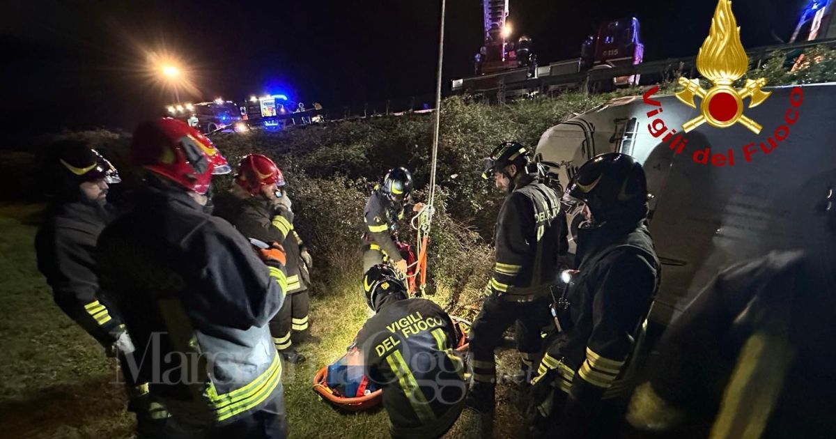 Un momento dei soccorsi