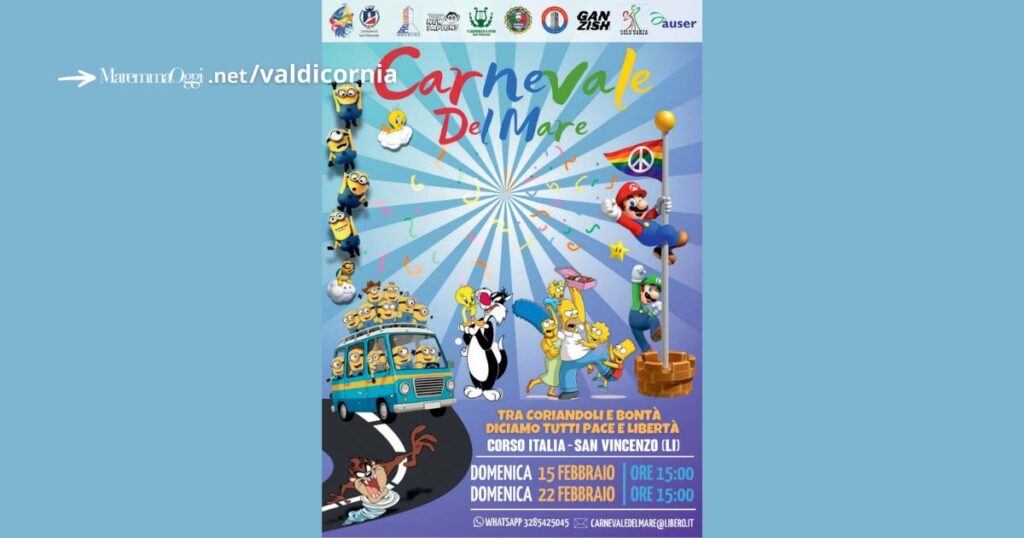 La locandina della 60esima edizione del Carnevale del Mare