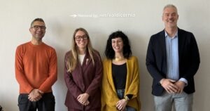 Luca Nesti, Alberta Ticciati, Melissa Campioni con il nuvo presidente del CdA S.E.F.I., Edoardo Rivola