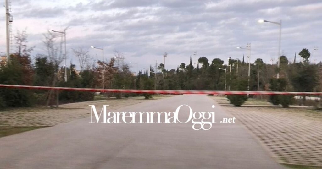 L'area destinata al mercato del venerdì nel Parco Centrale