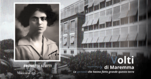 Brunetta Scotti (foto gentilmente concessa da Maremma Magazine) e la casa di cura di Villa Pizzetti