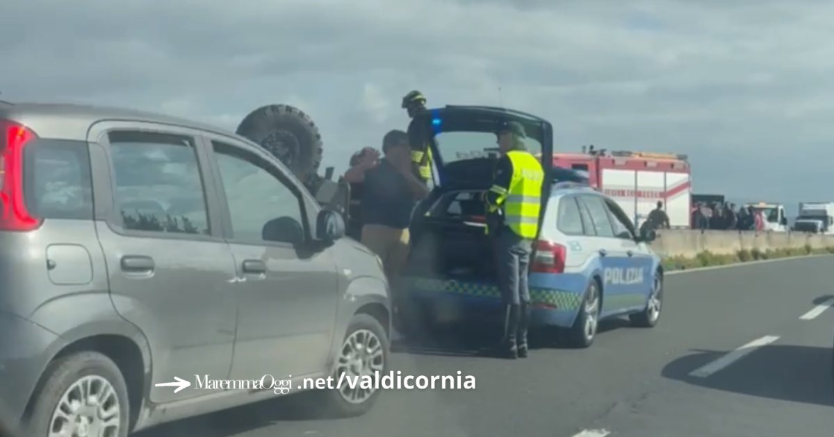 Sul posto la polizia stradale