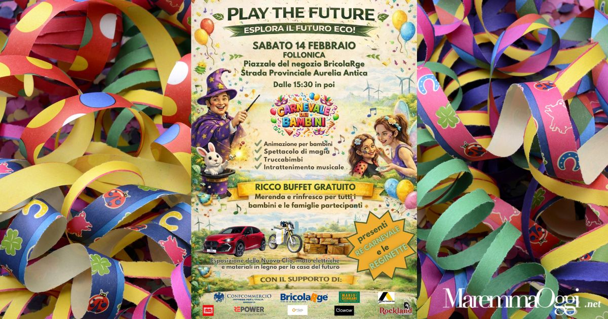 La locandina di "Play the future" per Carnevale