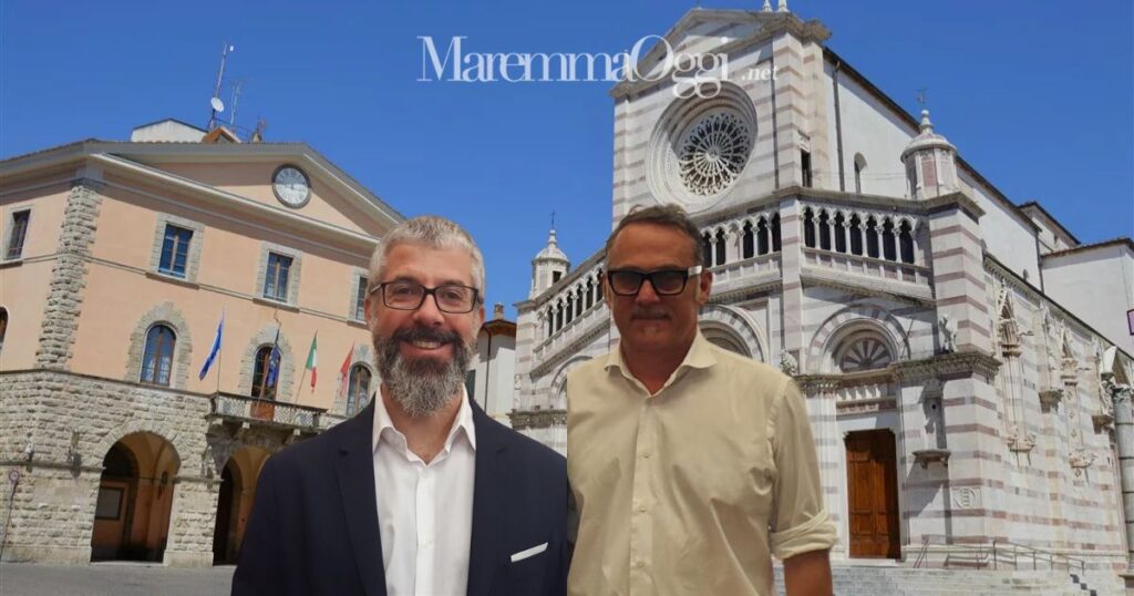 Il Comune di Grosseto e da sinistra Carlo De Martis e Riccardo Ginanneschi