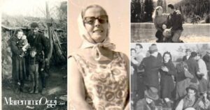 Da sinistra: Virginia Cerquetti con il marito e il figlio e Licena Rosi. In alto a destra: Caterina Sellari e il marito. In basso a destra: Mariella Gori