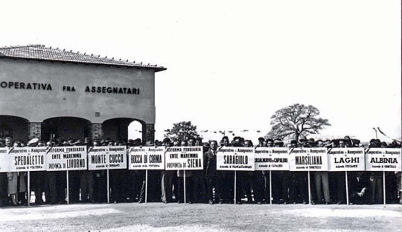 Il raduno delle cooperative (foto archivio storico Regione Toscana)