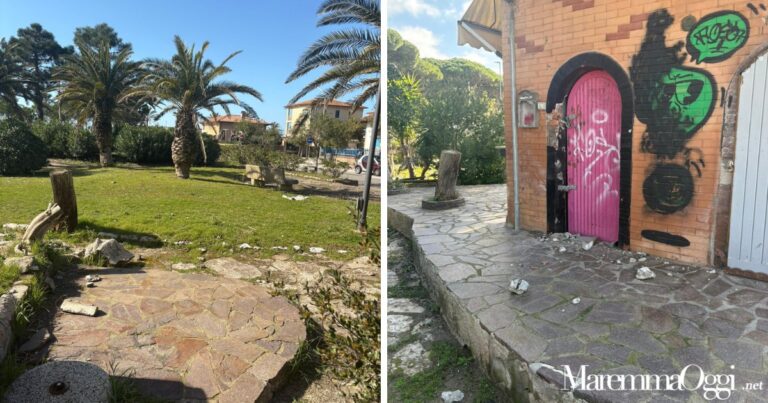 Il giardino e il chiosco di Villa Gaia