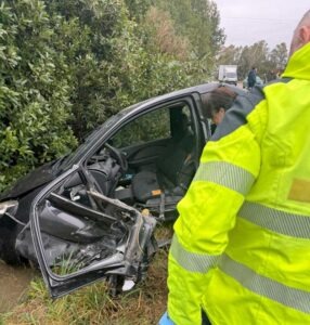 Un'altra immagine dell'incidente