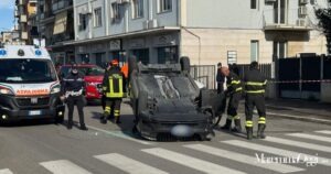 L'incidente in via Giulio Cesare