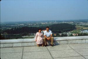 I genitori di Laura Catoni, a destra il babbo Giovanni Catoni