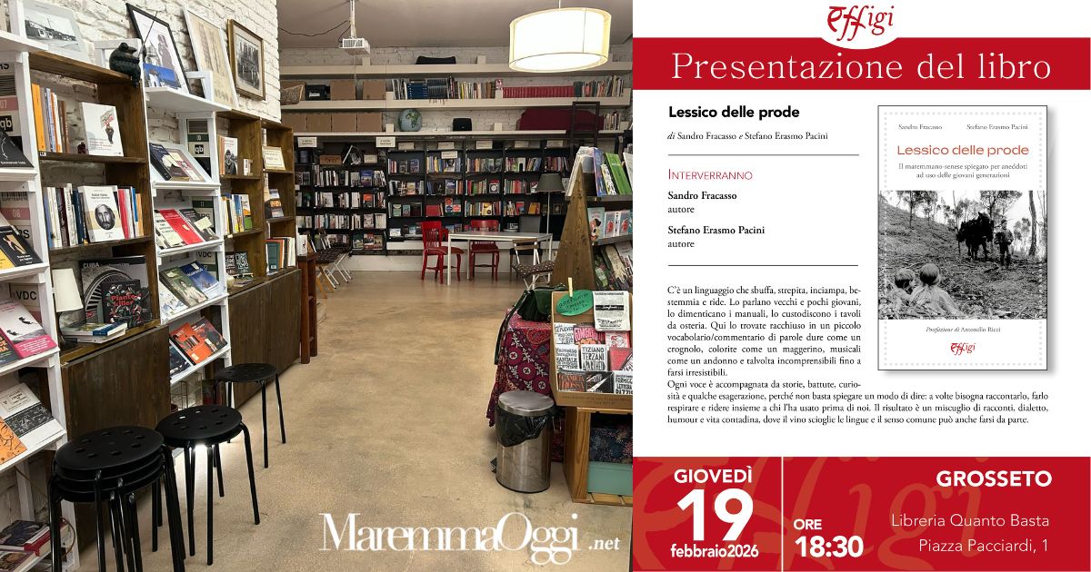 La locandina della presentazione del libro alla libreria qb