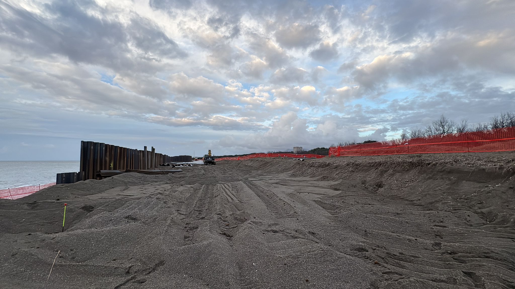 Le paratie sulla spiaggia