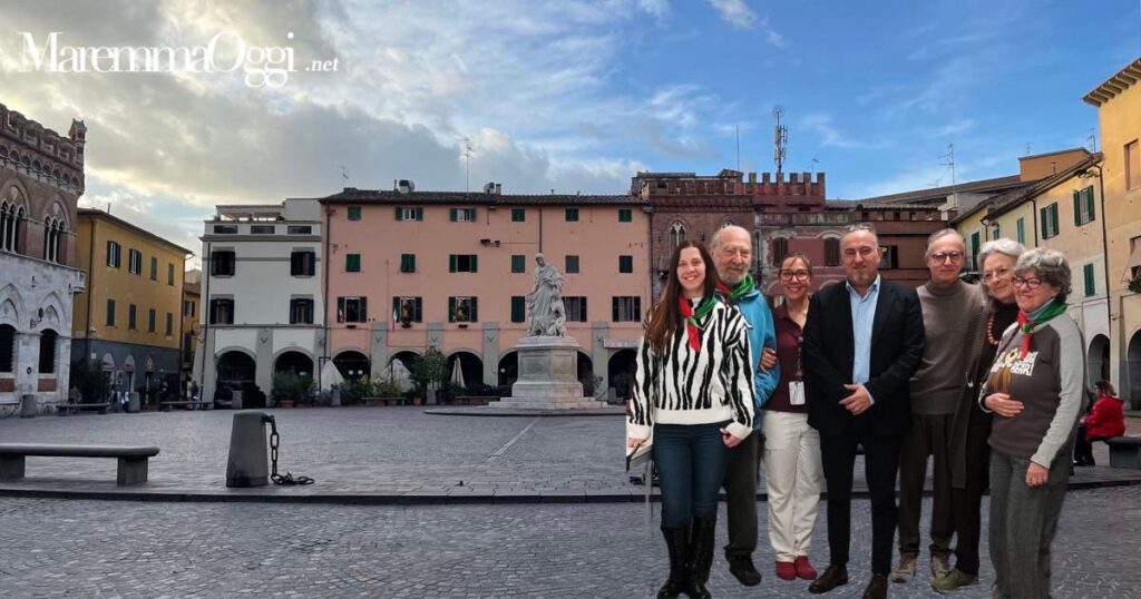 Piazza Dante Alighieri e la sezione dell'Anpi Carla Nespola