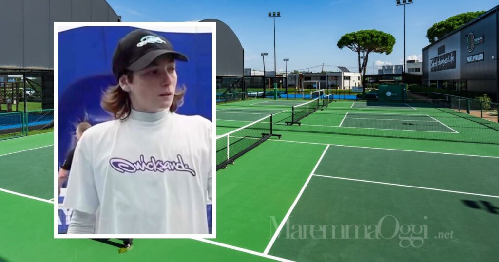 I campi da pickleball del Village di Grosseto e Alessio Gabbiani