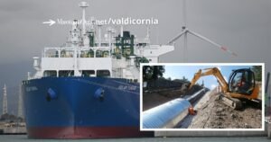 Il rigassificatore e i lavori per un metanodotto di Snam