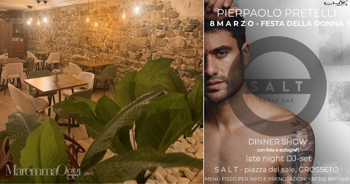 La locandina dell'evento con Pierpaolo Petrelli da Salt