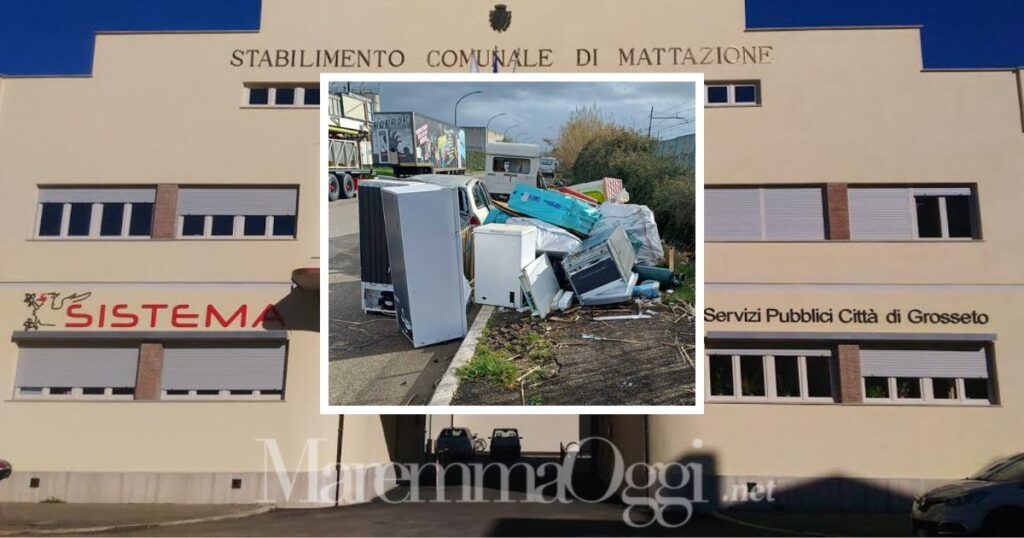 La sede di Sistema in via Monterosa e una delle tante discariche fra via Giordania e via Topazio