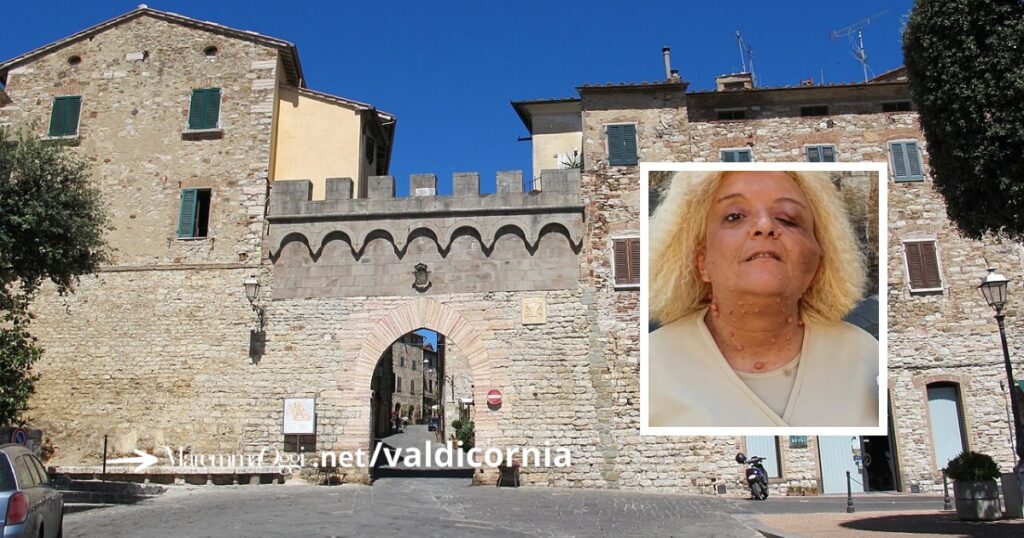 Una veduta di Suvereto e Laura Catoni