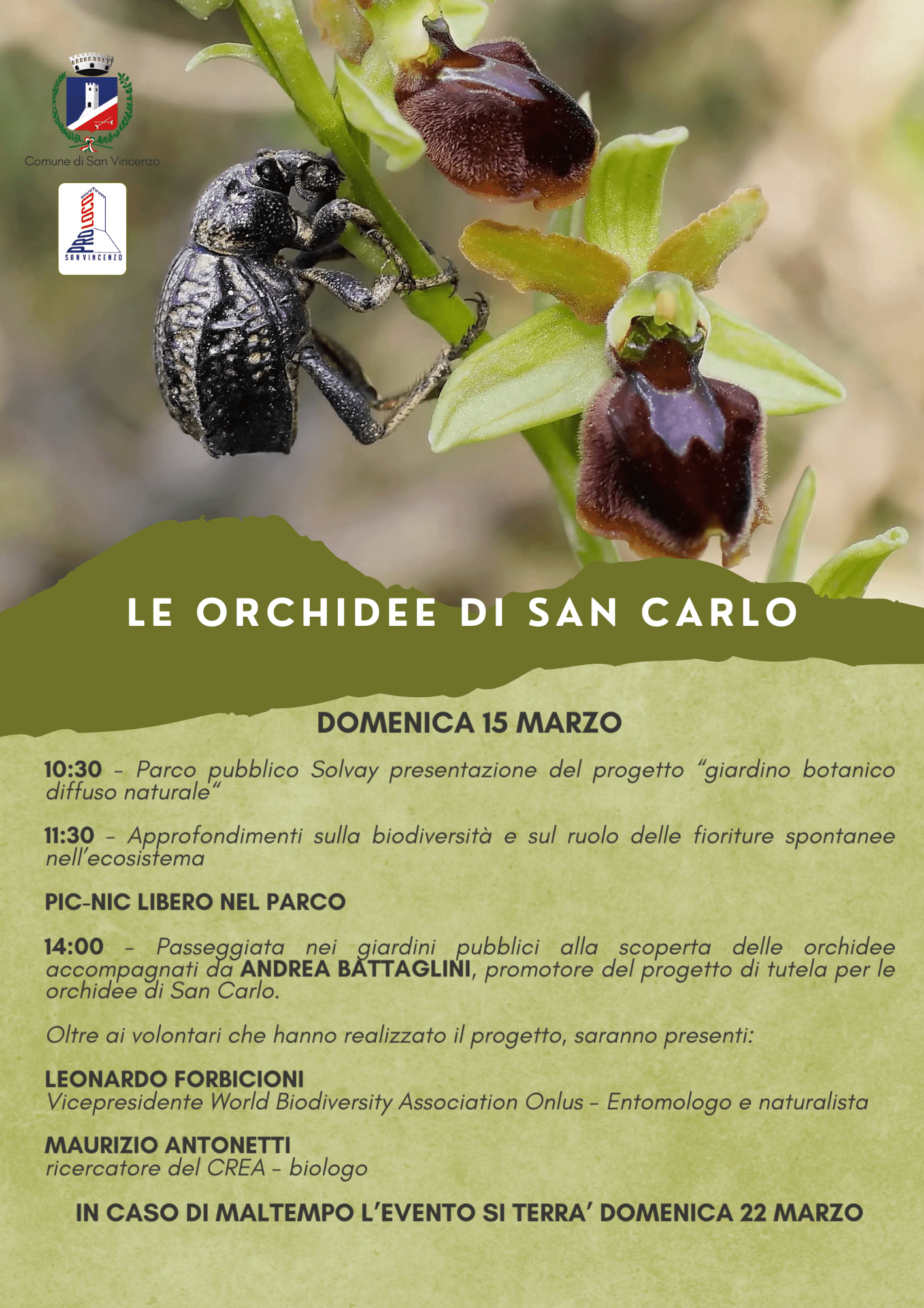 La locandina dell'iniziativa