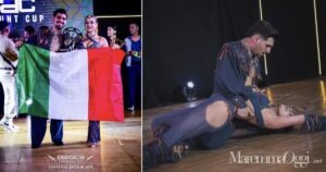 Anna Monaci e Pasquale Oriundo durante la Oaxaca Paramount Cup