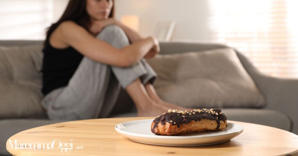 Una donna che soffre di un disturbo dell'alimentazione (foto d'archivio)