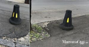 Il "birillo" davanti l'Unione italiana ciechi e ipovedenti