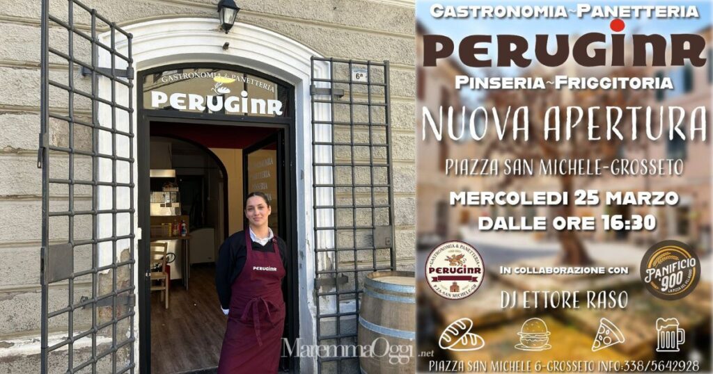 Federica Di Cosimo e la locandina del Perugina