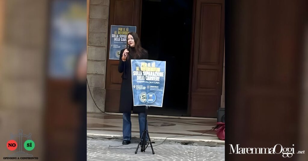Francesca Carnicelli durante la maratona oratoria