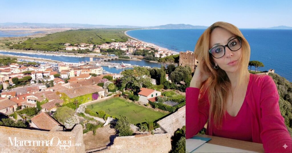 Il castello di Castiglione della Pescaia e Francesca Fancello, la nuova presidente del Ccn