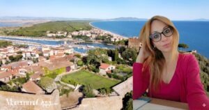 Il castello di Castiglione della Pescaia e Francesca Fancello, la nuova presidente del Ccn