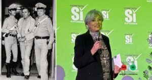 Una foto ormai storica dell'arresto di Enzo Tortora, nel 1983 e Francesca Scopelliti