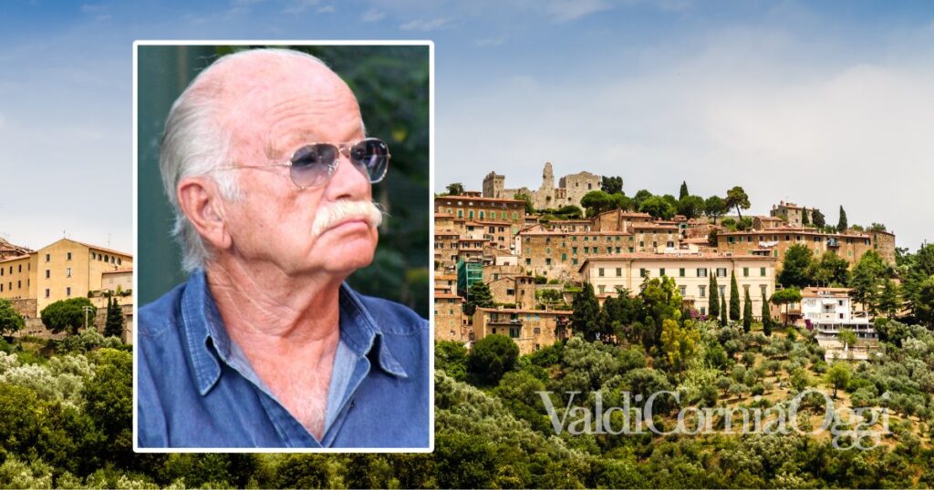 Gino Paoli e una veduta di Campiglia Marittima