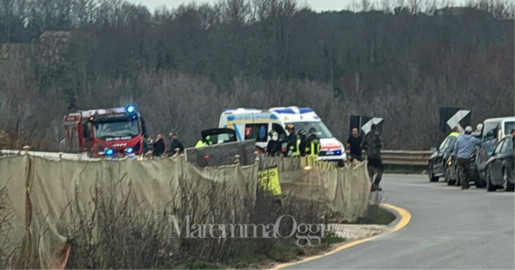 L'incidente al Doccio, sulla Grosseto-Siena