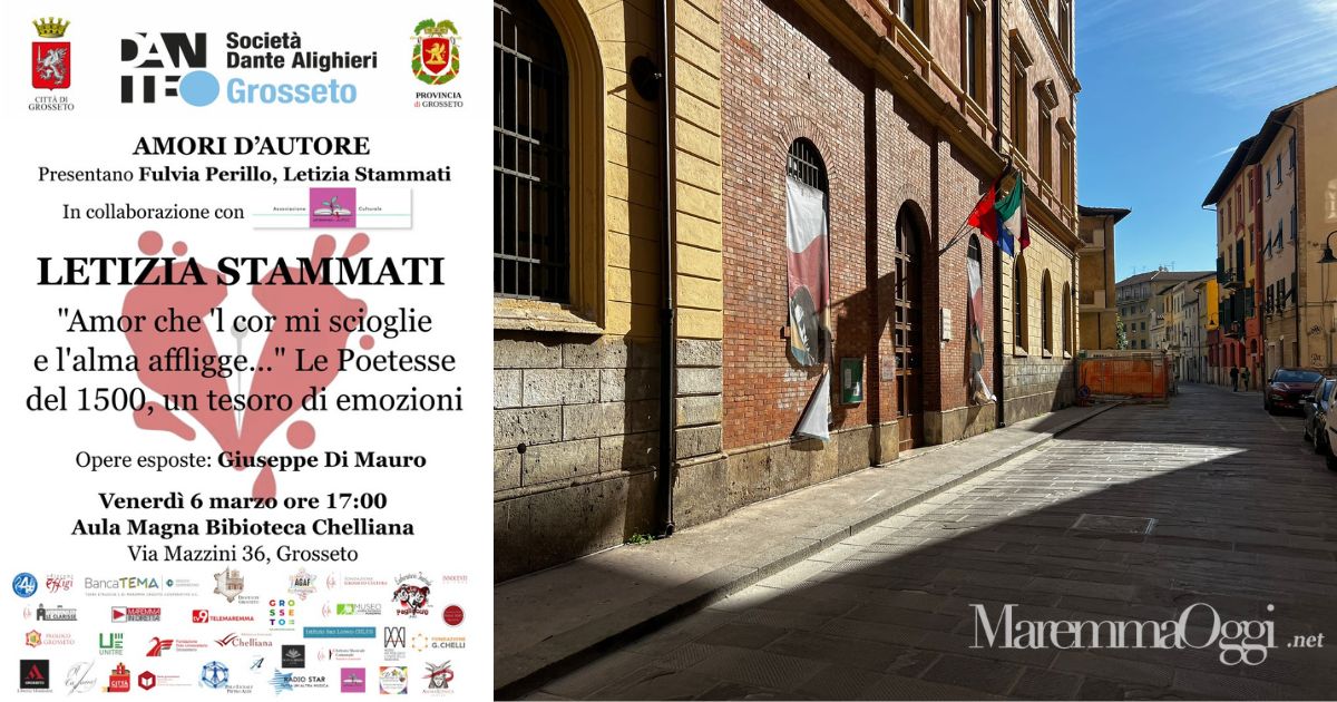 L'ingresso della Chelliana e la locandina dell'evento