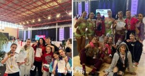 I protagonisti della scuola di danza Lady Francesca che hanno trionfato ai regionali di Follonica