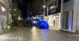 I carabinieri nel centro storico di Grosseto