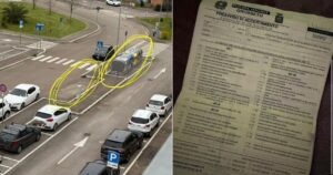 I cassonetti nei parcheggi e una multa ricevuta