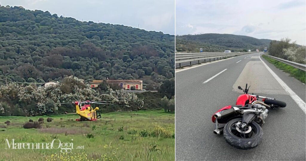 Pegaso e la moto dell'incidente