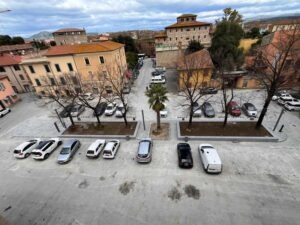 Piazza della Palma vista dagli uffici del Comune