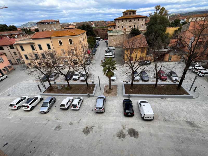 Piazza della Palma vista dagli uffici del Comune