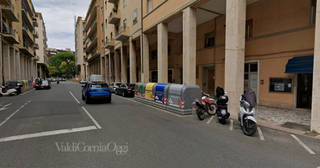 I portici di viale Petrarca a Piombino