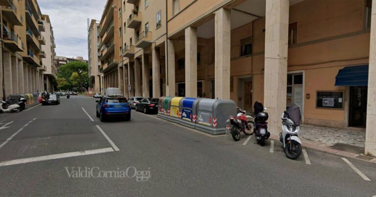 I portici di viale Petrarca a Piombino