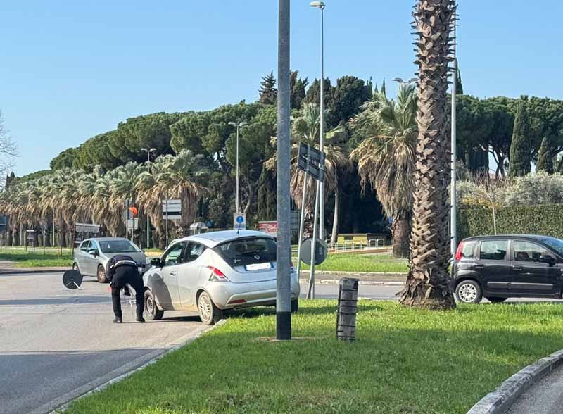 I rilievi della polizia municipale