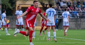 Di Sabelli la rete decisiva (foto Aldo Giuliani per MaremmaOggi)