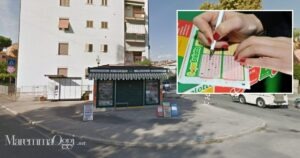 L'edicola il Semaforo e una persona che gioca al SuperEnalotto