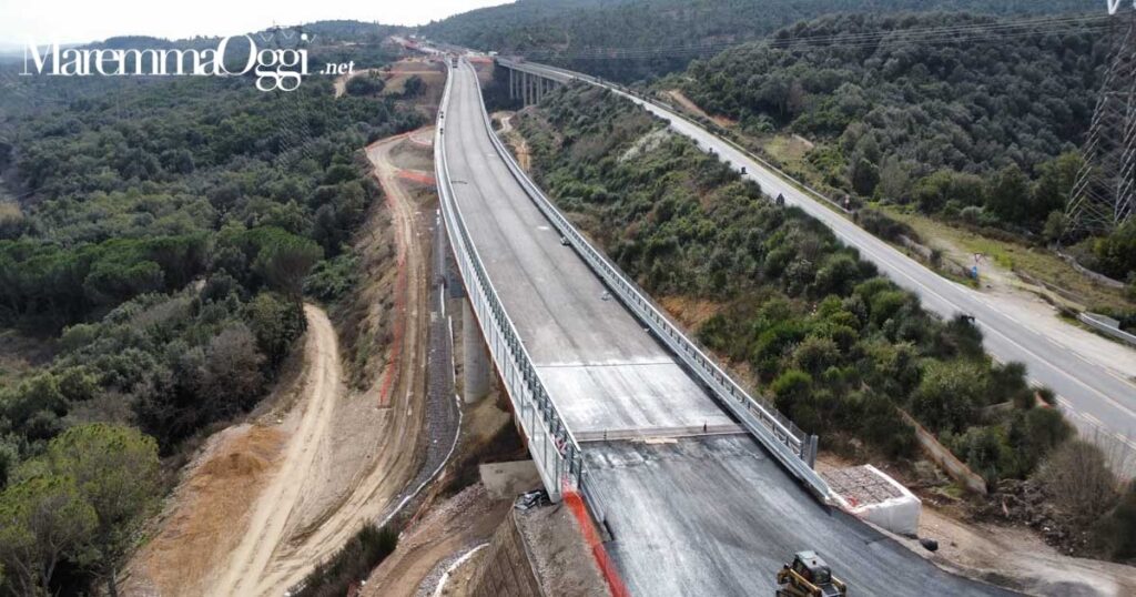 Il nuovo viadotto aperto sulla Grosseto Siena a Civitella
